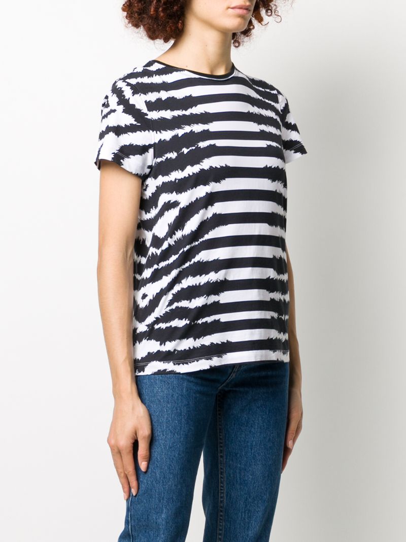 Shop Escada Sport Striped Slim-fit T-shirt In Black