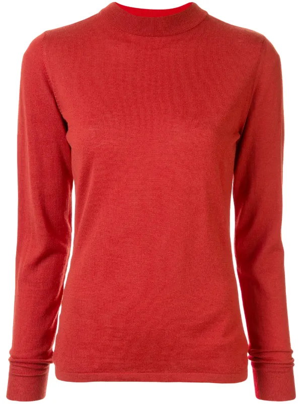 red round neck jumper