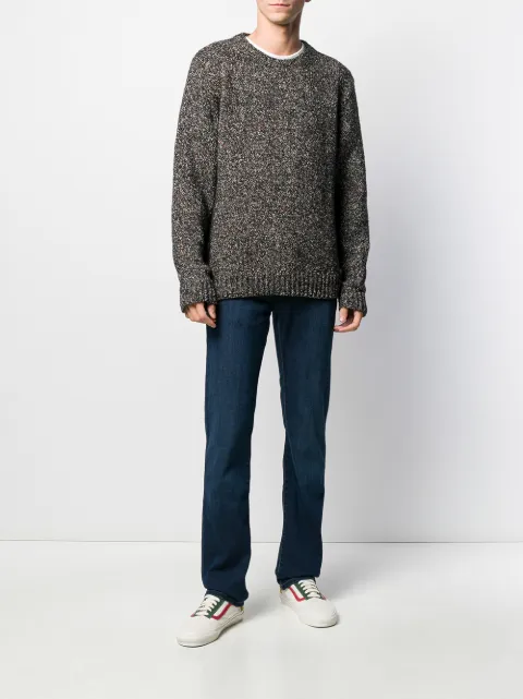 JACOB COHEN EMBROIDERED LOGO JEANS