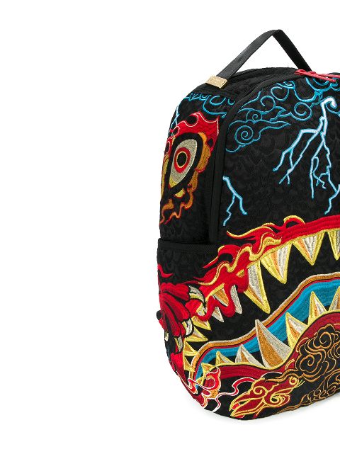 Sprayground Dragon Shark Nightmare Embroidered Backpack | Farfetch.com