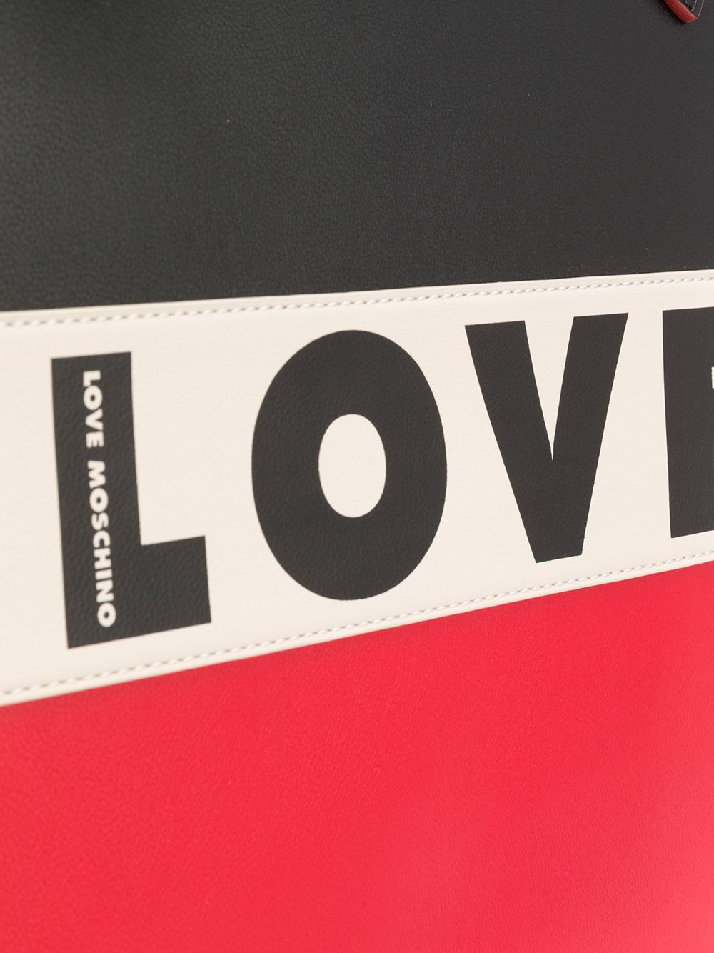 фото Love moschino сумка-тоут love с логотипом