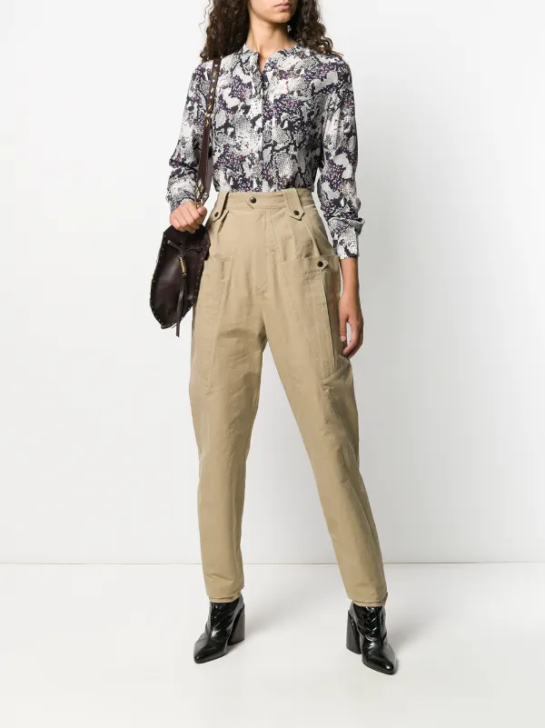 ISABEL MARANT Yerris Trousers | Neutrals | FARFETCH GE display picture 1