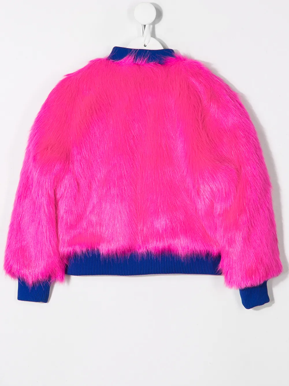 Image 2 of Alberta Ferretti Kids textured furry bomber jacket