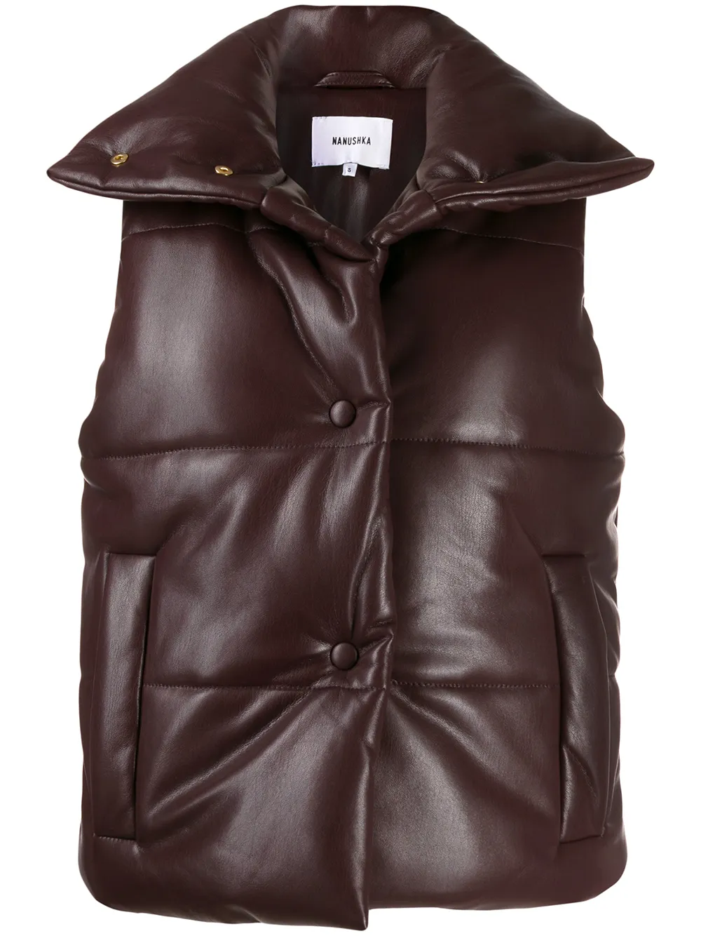 Nanushka Tops RIBBED PADDED GILET