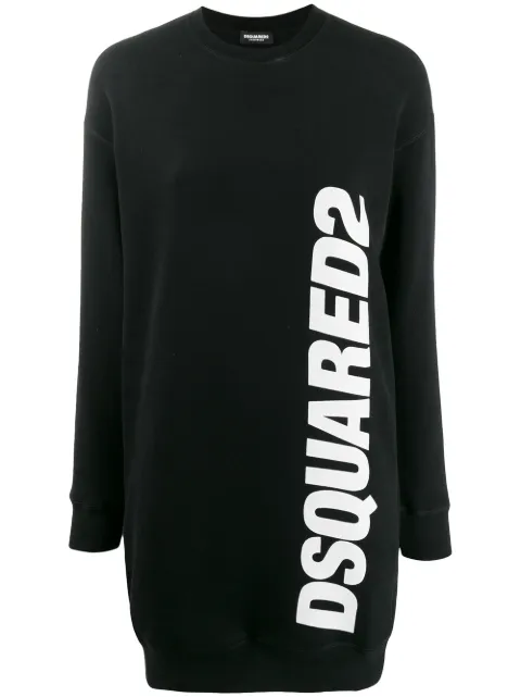 DSQUARED2 logo print sweater dress