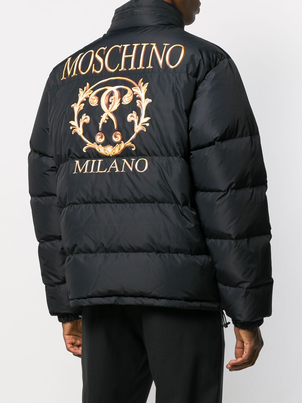 фото Moschino пуховик с логотипом