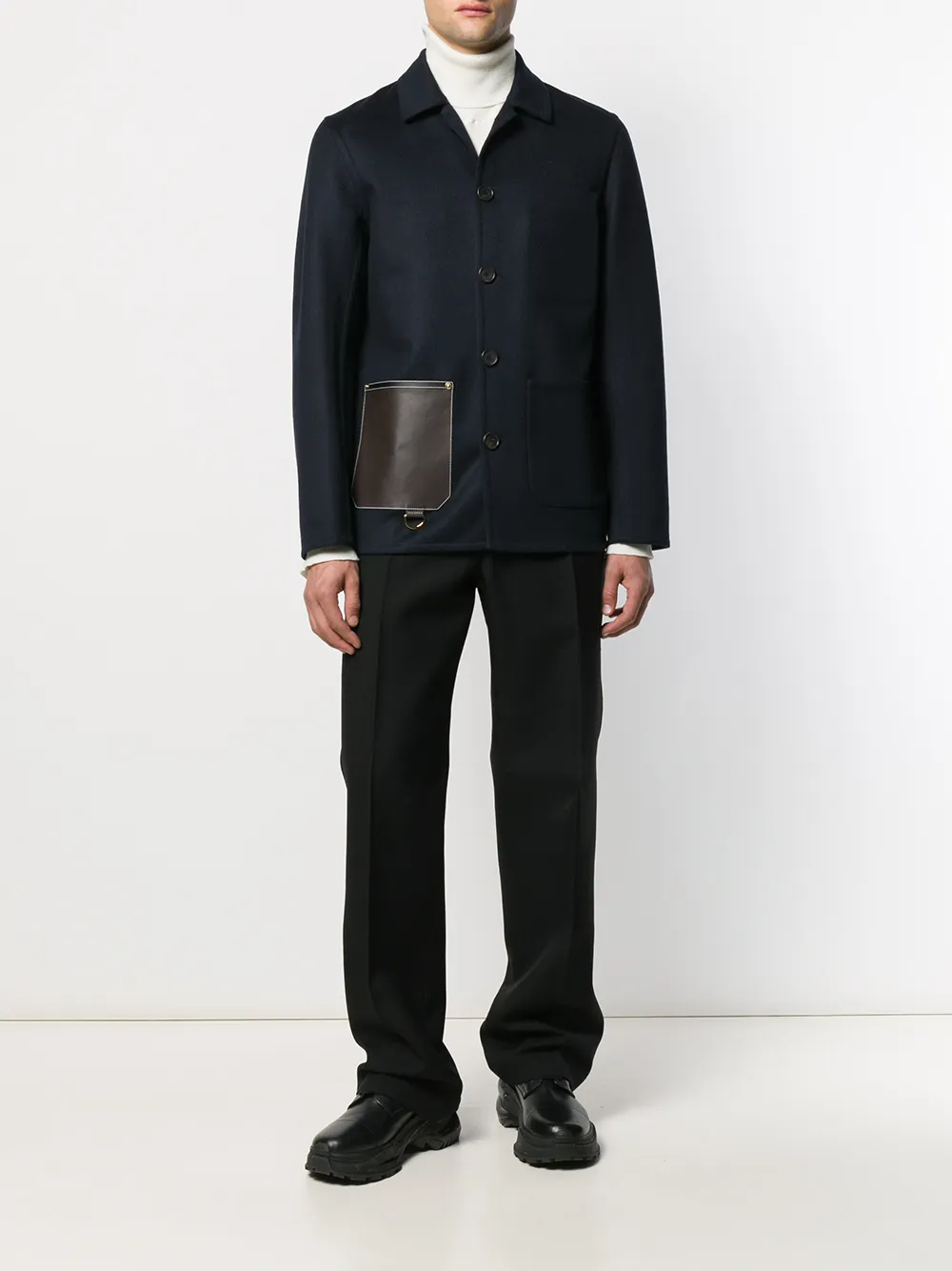 фото Loewe короткое пальто на пуговицах