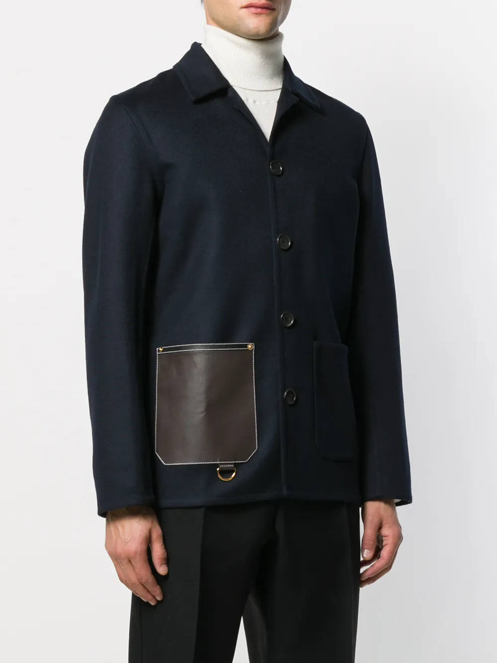 фото Loewe короткое пальто на пуговицах