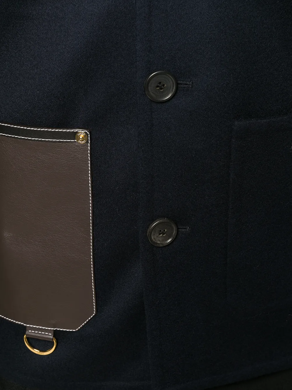 фото Loewe короткое пальто на пуговицах