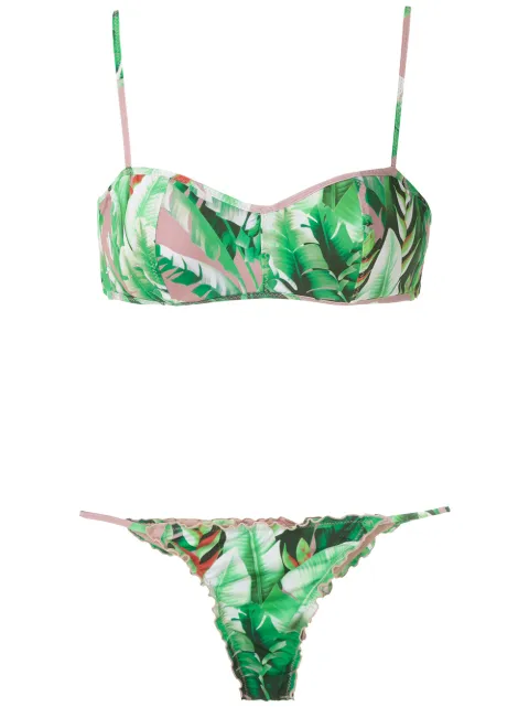 Amir Slama flower print bikini set