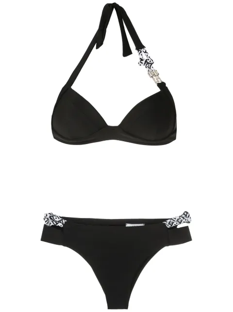 Amir Slama rope details balconette bikini set