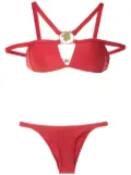 Amir Slama metallic embellishment bikini set - Red