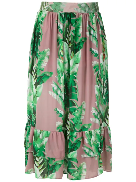 Amir Slama printed ruffle skirt
