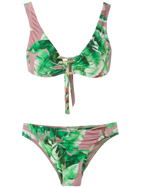 Amir Slama bikini con estampado floral
