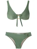 Amir Slama metallic embellishments bikini set - Green