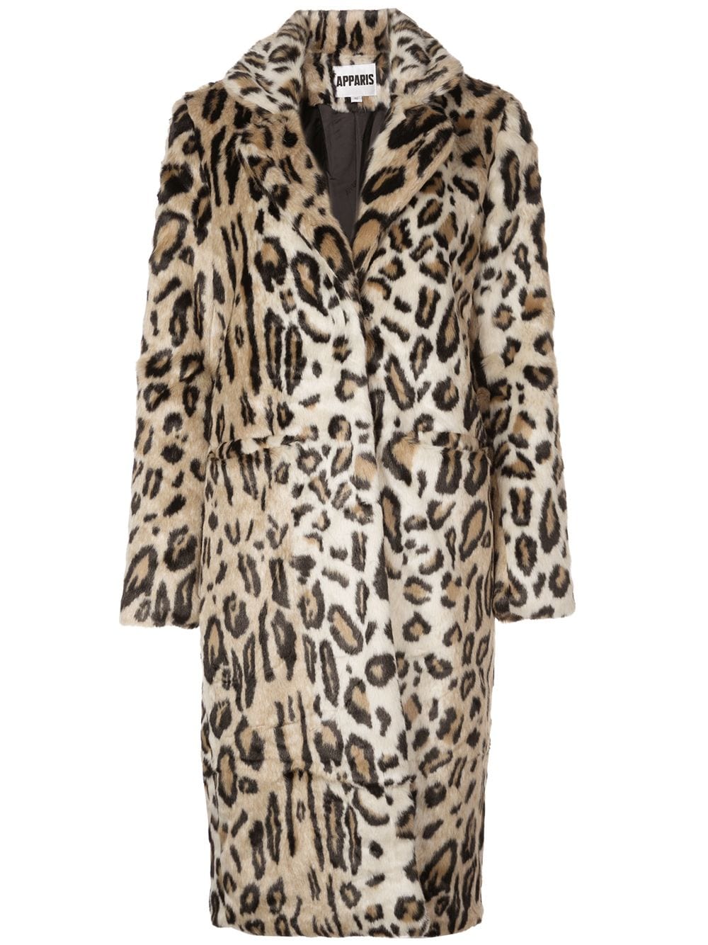 фото Apparis длинная куртка с леопардовым принтом