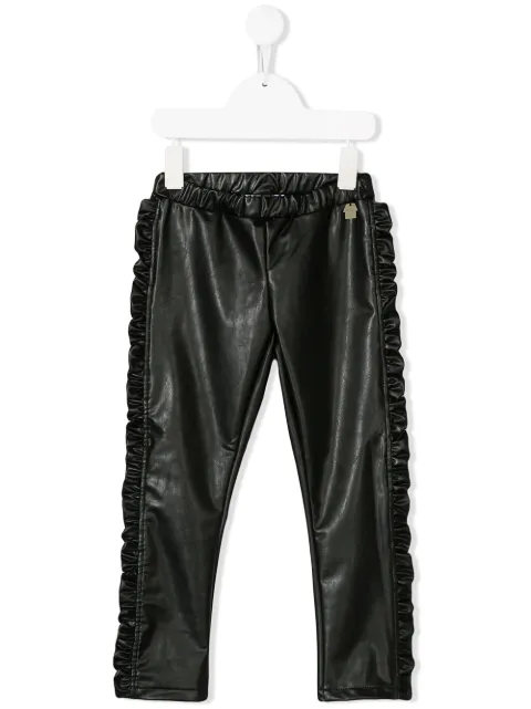 Simonetta pantalones con ribete de volantes