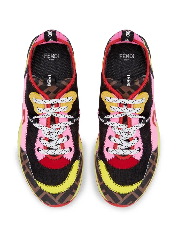 fendi color block sneakers