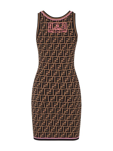 Fendi Ff Logo Knit Dress | Farfetch.com