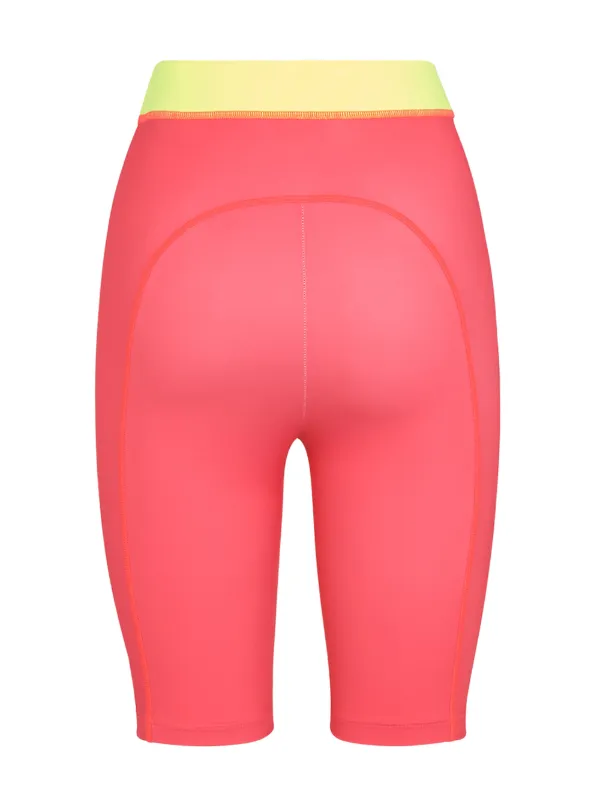 pink high waisted bike shorts