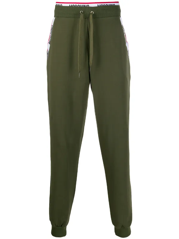 moschino tape track pants