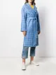 Giada Benincasa houndstooth belted coat
