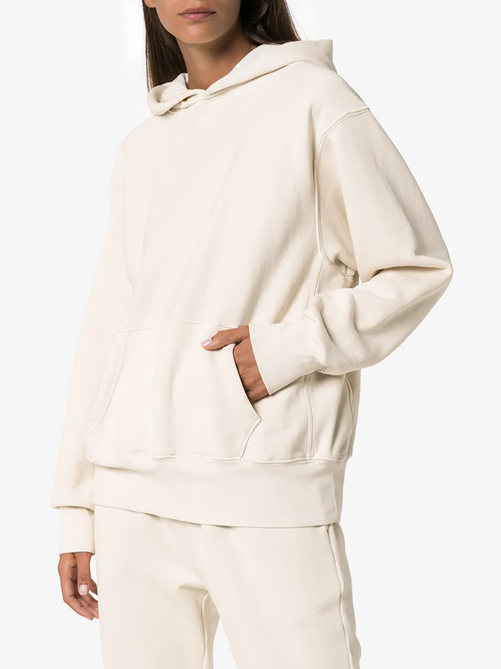 LES TIEN CROPPED COTTON HOODIE,CF100114499678