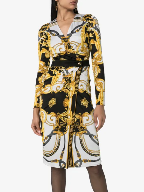 versace wrap dress