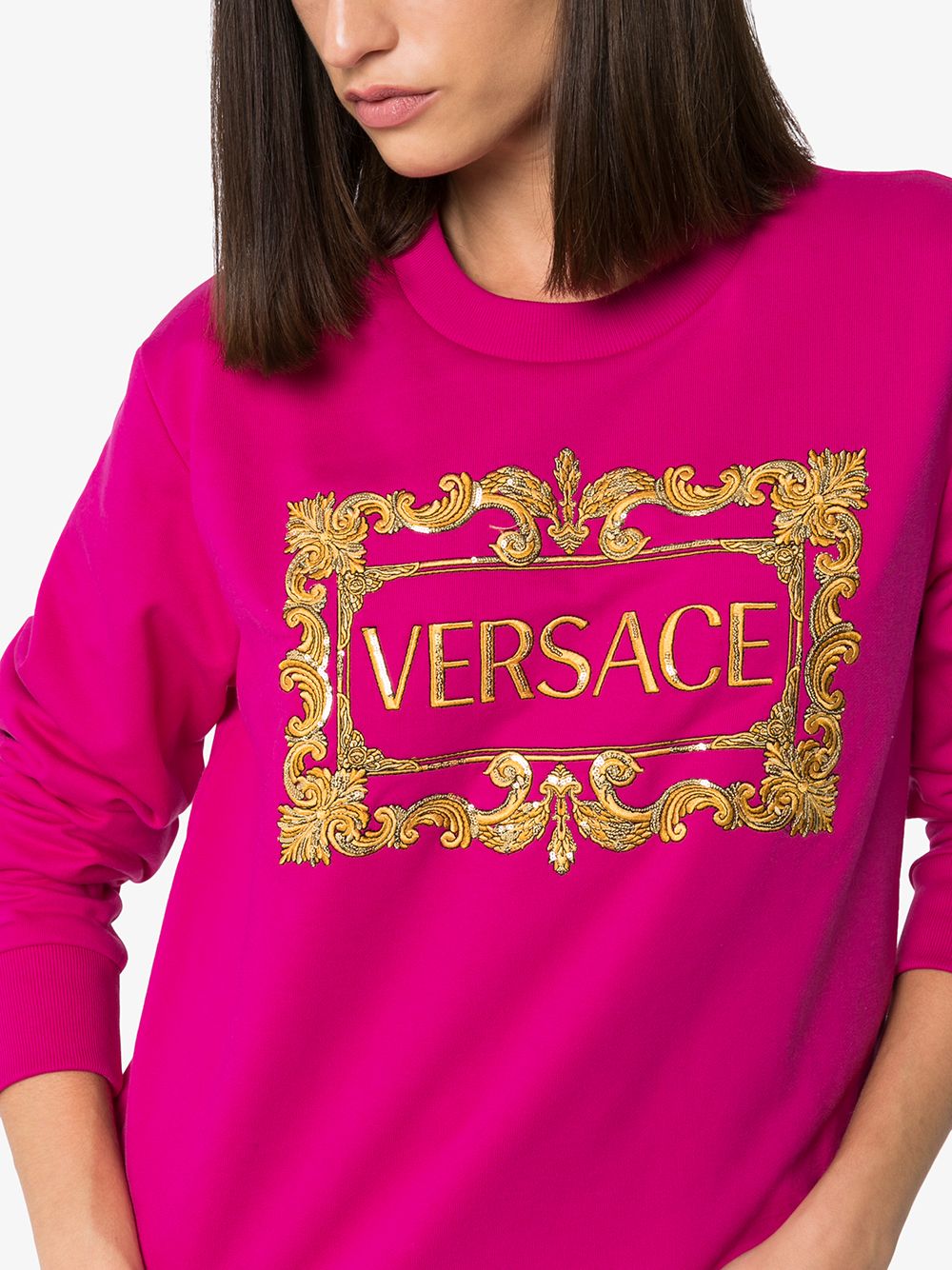 фото Versace толстовка с принтом baroque и логотипом