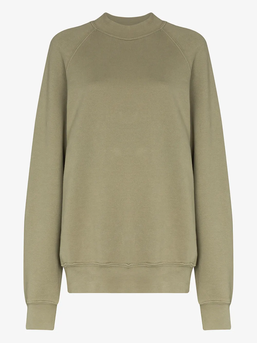 LES TIEN MOCK NECK COTTON SWEATSHIRT,CF100214499828