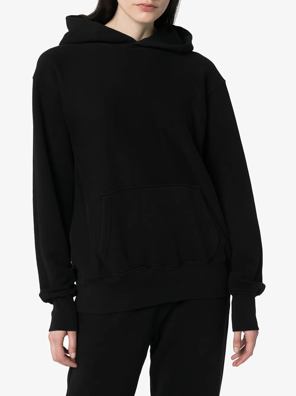 LES TIEN CROPPED COTTON HOODIE,CF100114499872