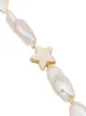 Anni Lu 18K gold-plated Dolores howlite star and pearl bracelet