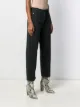 Valentino embroidered quote raw hem jeans