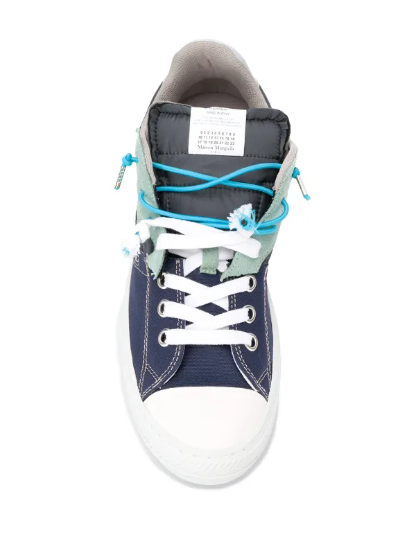 maison margiela spliced low top sneakers