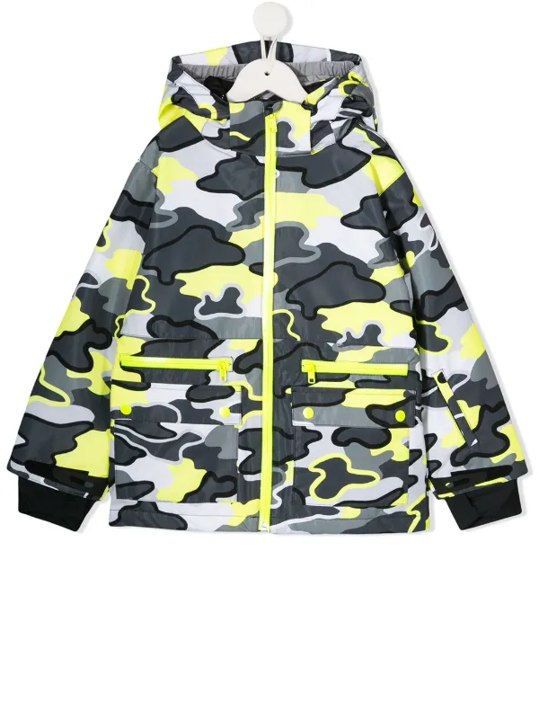 yellow camo jacket