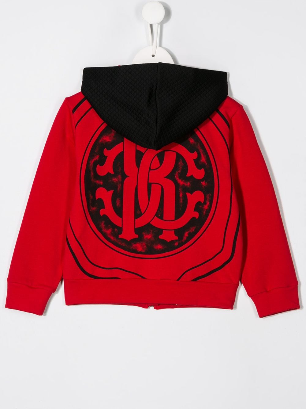 Shop Roberto Cavalli Junior Chest Logo Bomber Jacket In Red