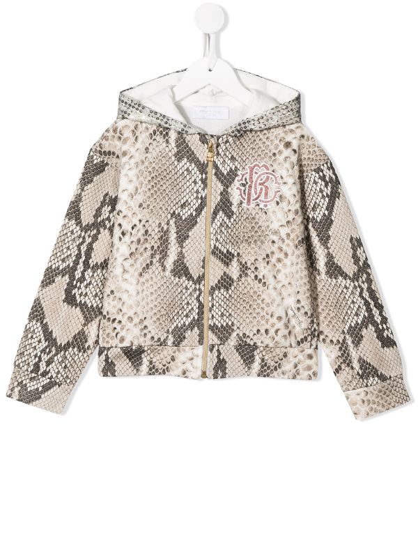 snake print hoodie