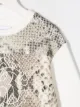 Roberto Cavalli Junior فستان مزين بترتر