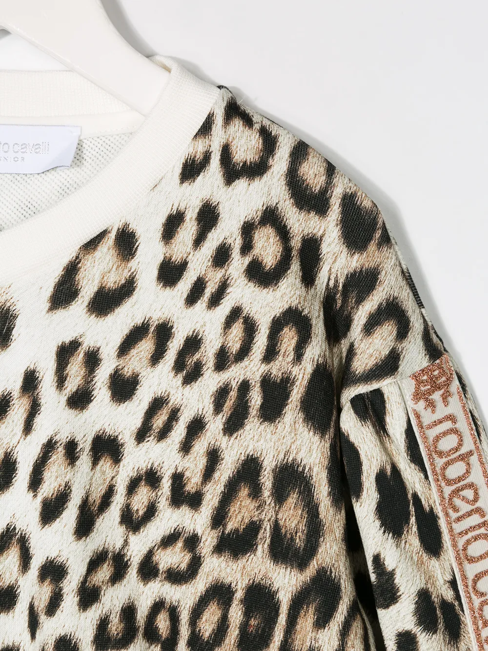Roberto Cavalli Junior Trui met dierenprint Beige