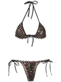 Amir Slama sequinned triangle bikini set - Black