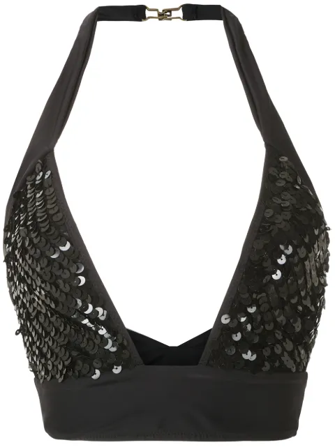 Amir Slama top de bikini con lentejuelas