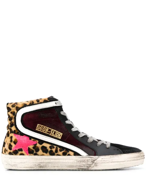 Golden Goose Leopard Print High Top 