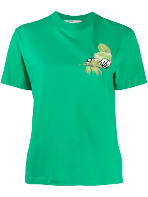 Off-White tropical logo print T-shirt