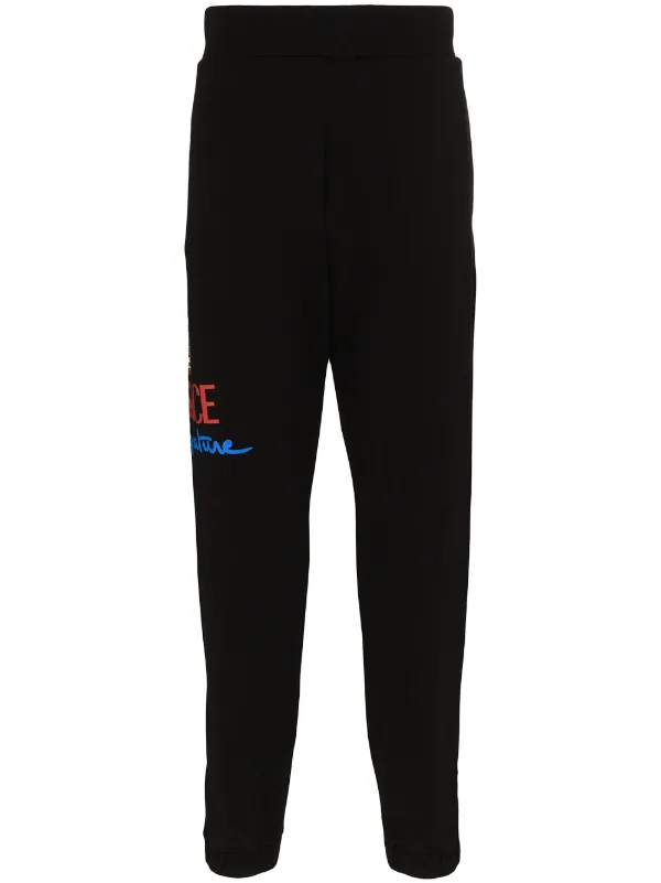 black versace sweatpants