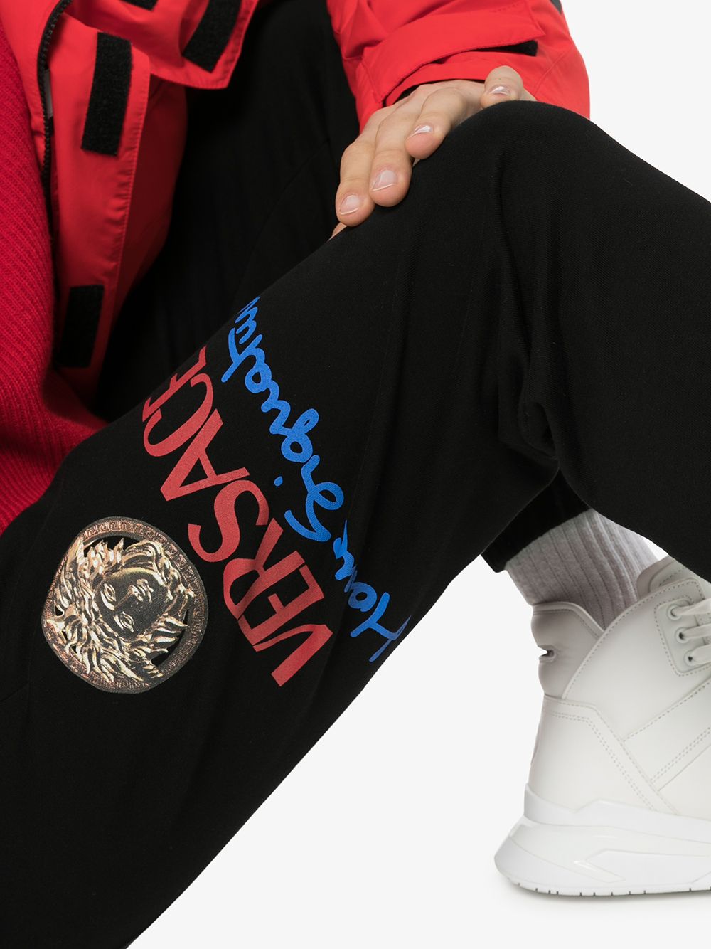 фото Versace спортивные брюки с логотипом