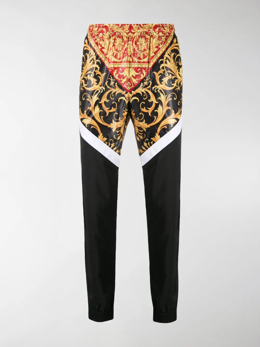 VERSACE PANELLED BAROQUE PRINT TRACK PANTS,14502774
