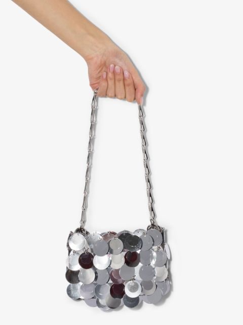 Shop Paco Rabanne Iconic 1969 Sparkle shoulder bag with Express 