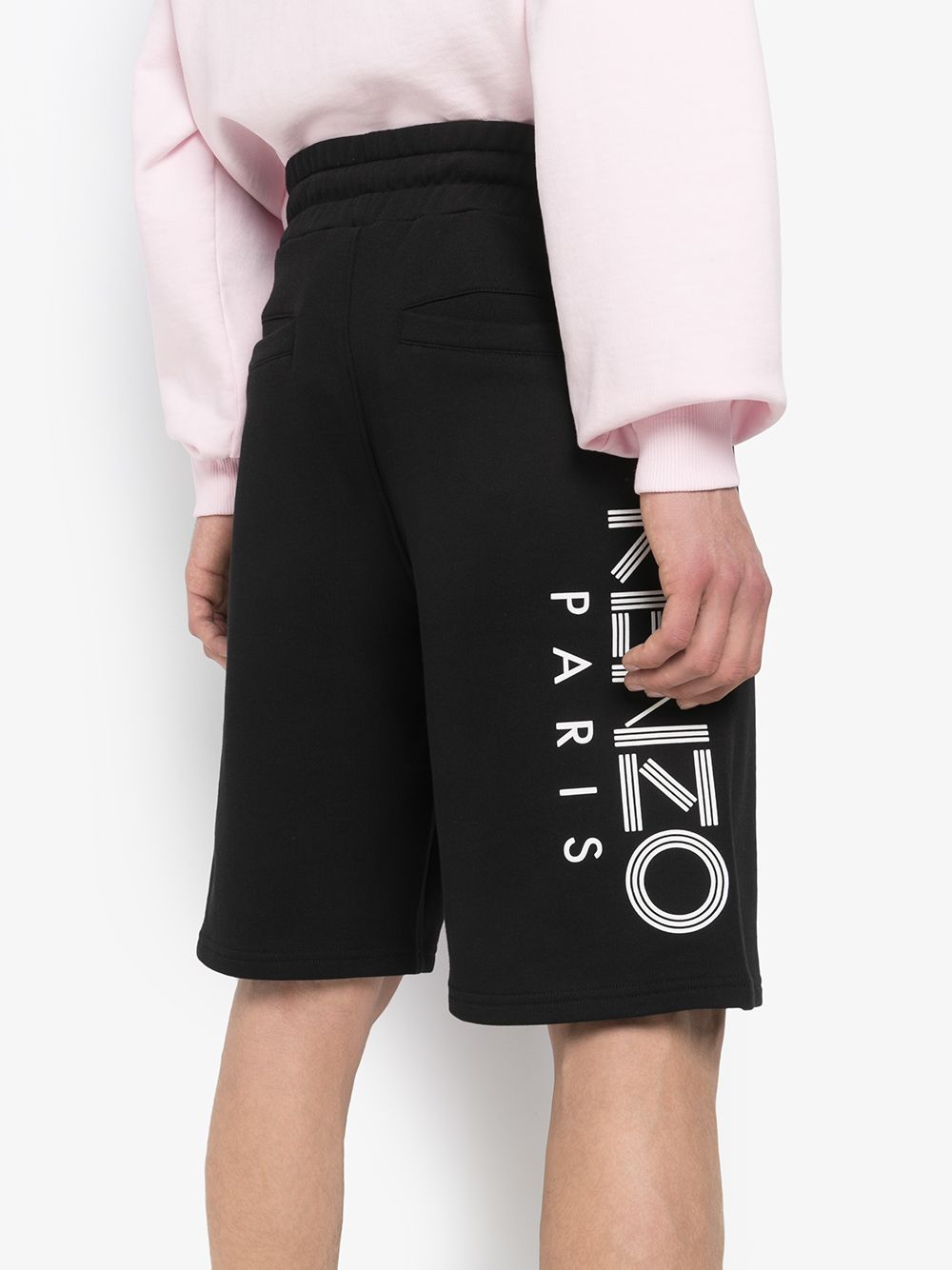 фото Kenzo logo print track shorts