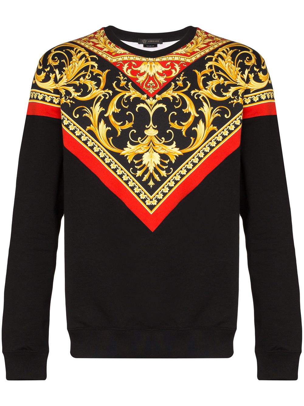 baroque print sweatshirt