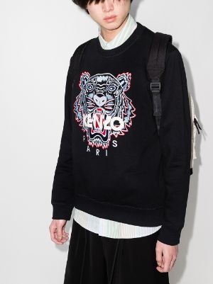 grey and black kenzo jumper